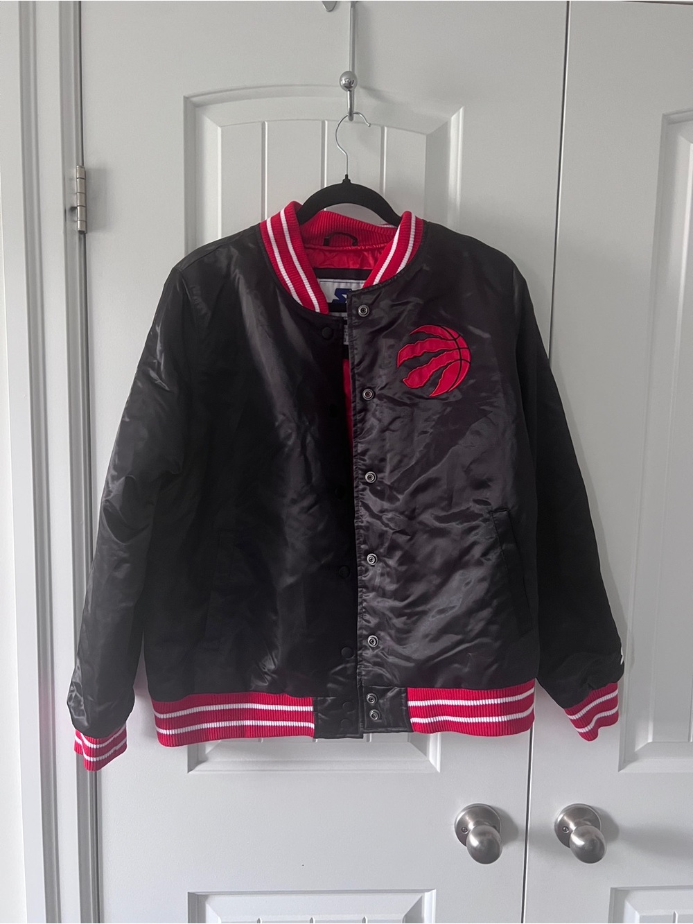 STARTER Raptors Satin Varsity Jacket - Picture 3 of 7
